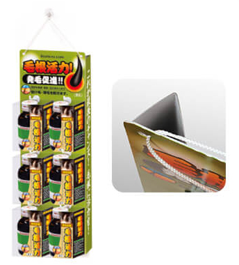 吊り下げ什器｜紙製店舗什器製作ならスタジオウェル